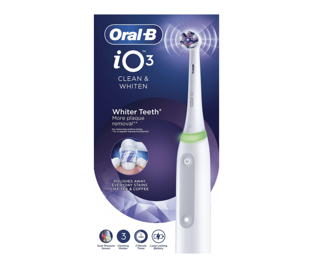 Oral-B Szczoteczka magnetyczna iO3 (matowa biała) - 1601546 - zdjęcie 3